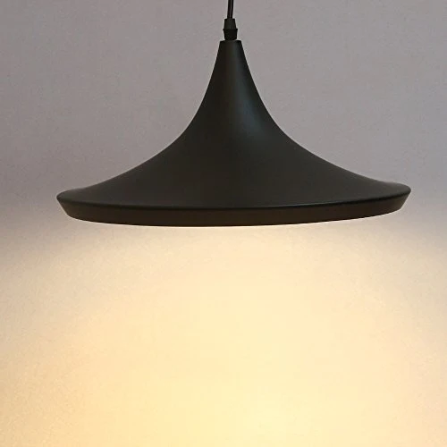 E27 Métal Retro Suspensions Luminaires Lamps Antique Plafonnier Luminaire Lumiere Industriel Antique Suspension Lumiere Lampe LED Aluminium Vintage éclairage de Plafond Industriel Antique Plafonnier Lumiere LED(Noire)