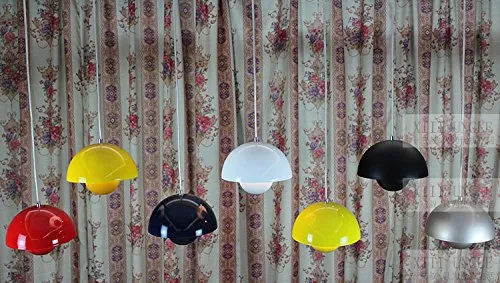 WINZSC 3 pc Pendentif Lampe Panton Flowerpot Fleur Pot Fleur Pot Lampes Pendentif UFO Salle à Manger Lampe Bar Magasin éclairage éclairage FG991 lo11 (Size : Black)