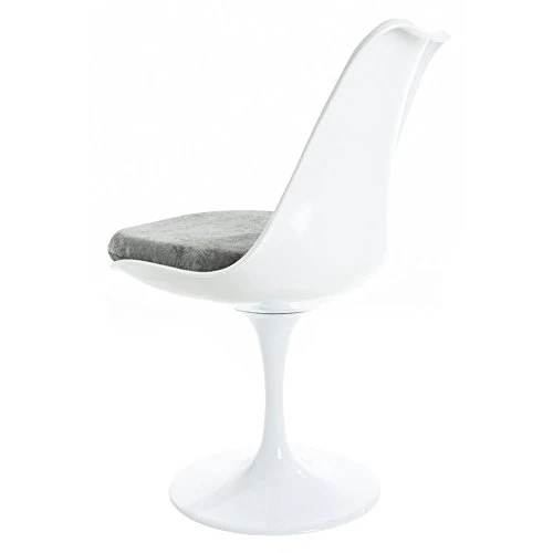 Eero Saarinen Chaise Tulipe Gris Blanc Et Soumise Style