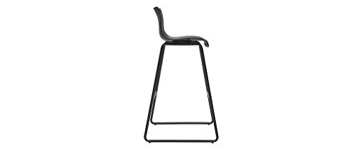 Miliboo Tabourets de Bar Design Noir 76 cm (Lot de 2) ONA