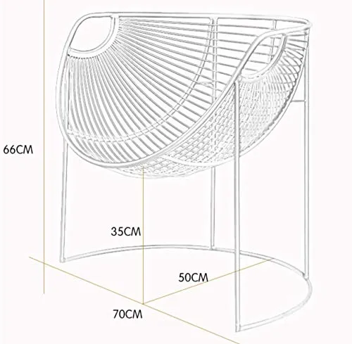 Buque Fauteuil de salle à manger en fil métallique Doré Édition limitée