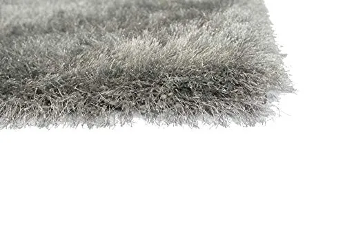 Merinos Tapis Precious Shaggy Scintillement en Gris Größe 160x230 cm