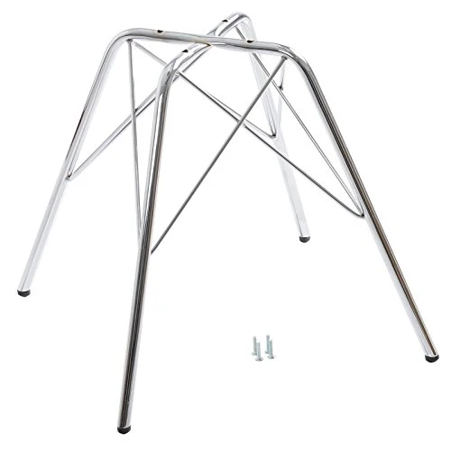 eSituro SDC0050 Lot de 2 Chaises de Salle à Manger Moderne Assise en Similicuir et Pied en métal,Blanc