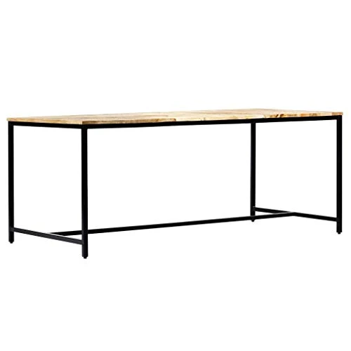 vidaXL Bois de Manguier Massif Brut Table à Dîner Table de Salle à Manger Table de Cuisine Table de Repas Table à Manger Maison Intérieur 180x90x75 cm