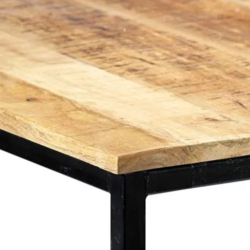 vidaXL Bois de Manguier Massif Brut Table à Dîner Table de Salle à Manger Table de Cuisine Table de Repas Table à Manger Maison Intérieur 180x90x75 cm