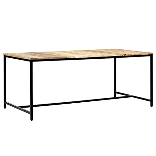 vidaXL Bois de Manguier Massif Brut Table à Dîner Table de Salle à Manger Table de Cuisine Table de Repas Table à Manger Maison Intérieur 180x90x75 cm