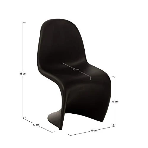 SKLUM Chaise Ton Noir - (Plus de Couleurs)