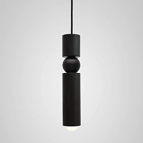 GU10 Creative salle à manger suspension lampe hauteur réglable couloir lampe abat-jour en verre chambre table à manger allée villa chevet véranda escaliers café salon lustre blanc chaud 6 * 35cm,Noir
