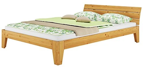 Erst-Holz Cadre de lit Adulte pin Naturel Extra Long 160x220 Robuste et Moderne, sans literie 60.62-16-220oR