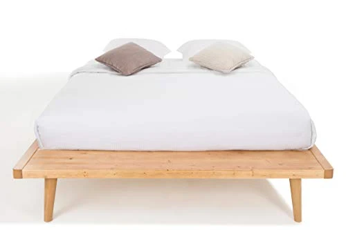 Orient Lit Plateforme 160 x 200 en Bois Chêne