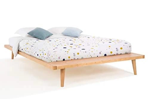 Orient Lit Plateforme 160 x 200 en Bois Chêne