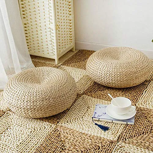 Oshidede Tatami Coussin de sol rond 45 x 45 cm