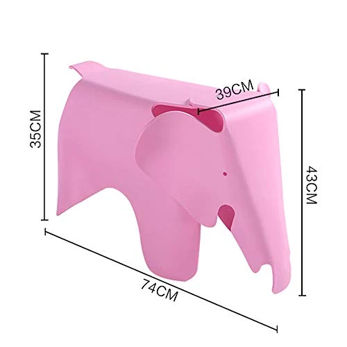 GWDJ Tabouret, Tabouret en Plastique, Tabouret D'éléphant pour Enfants, Tabouret de Jardin D'enfants, Tabouret Parent-enfant, Banquette de Canapé, pour Chambre À Coucher, Salon, 7 Couleurs Repose-pied