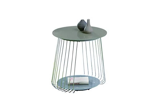 Interlink 50100160 Rivoli Table Basse Métal Cappuccino 50 x 50 x 50 cm
