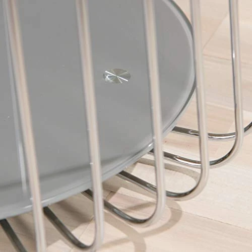 Interlink 50100160 Rivoli Table Basse Métal Cappuccino 50 x 50 x 50 cm