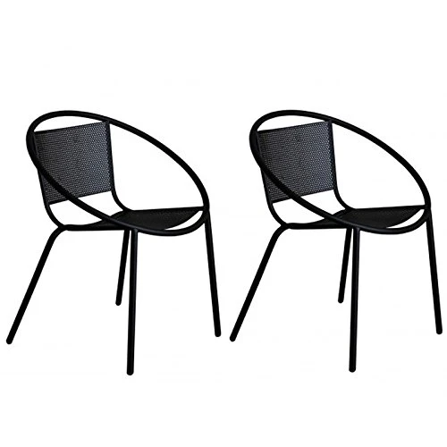 Paris Prix - Lot De 2 Chaises Design Sully Noir