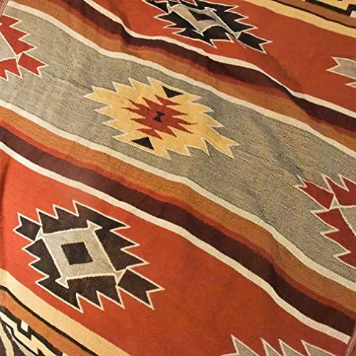 T&X Bohemian Ethnique Géométrique Indien Rétro Nordic Navajo Couverture Canapé Tapisserie, Kowart, 125X150cm