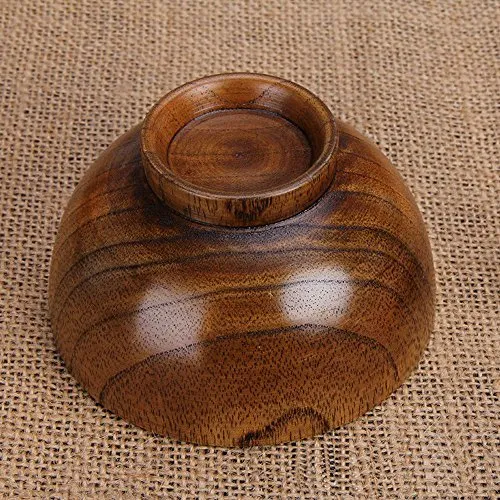SODIAL Bols en Bois Bol en Bois Bol Alimentaire sain Recipient Vintage Vaisselle Vaisselle Accessoires de Cuisine
