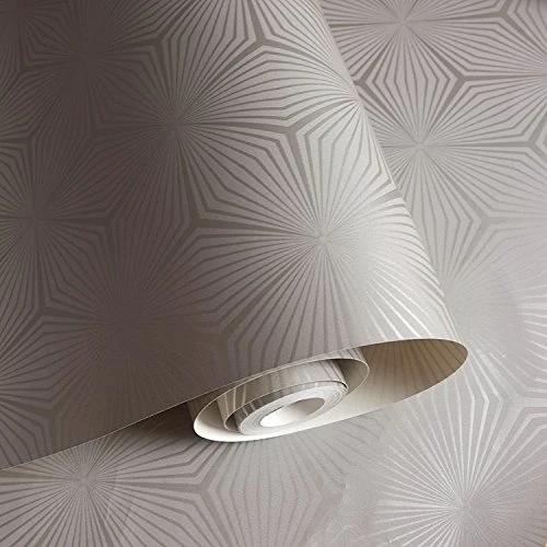 Statement Feature Wallpapers Sparkle étoiles Papier Peint métallique Brillant Moderne géométrique de Luxe 4 Couleurs Holden