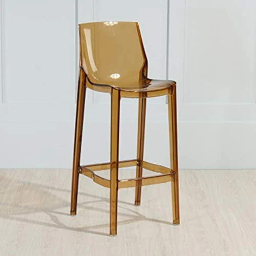 LEI ZE JUN Chaise Haute, Cuisine Restaurant café Tabouret Haut élégant Tabouret de Bar Transparent 0512 (Couleur : D, Taille : 65cm Seat Height)