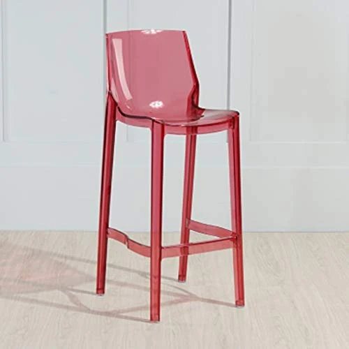 LEI ZE JUN Chaise Haute, Cuisine Restaurant café Tabouret Haut élégant Tabouret de Bar Transparent 0512 (Couleur : D, Taille : 65cm Seat Height)