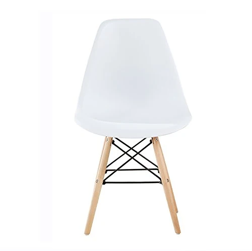 Lot de 4 chaises au Design Moderne de Style scandinave, Lia par MCC (Blanc)