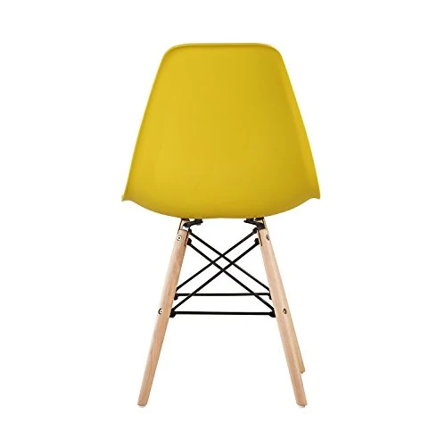 Lot de 4 chaises au Design Moderne de Style scandinave, Lia par MCC (Jaune)