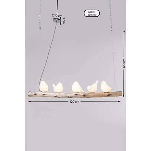 Kare 38804 Suspension Dining Birds, naturel