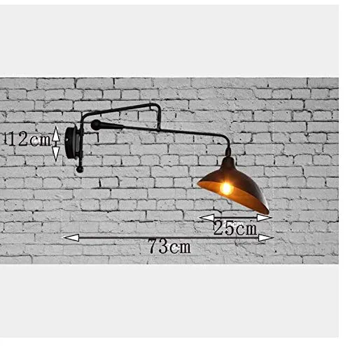 Industriel Rétro Applique Murale En Fer Créatif Personnalité Duckbill Abat-Jour Rotatif Applique Murale Salon Applique Restaurant Restaurant Applique Café Applique Murale