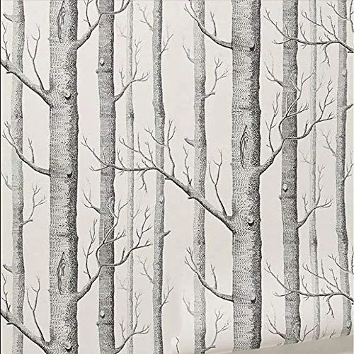 Rouleau de papier peint en bois de bouleau Cutogain pour chambre à coucher, salon