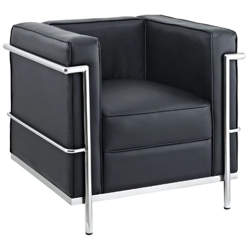 AG Charles Le Corbusier LC2 Petit Confort Fauteuil Noir 76 cm