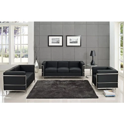AG Charles Le Corbusier LC2 Petit Confort Fauteuil Noir 76 cm