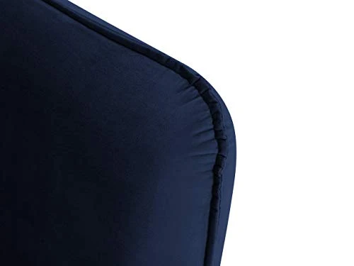 Mazzini Sofas Fauteuil Velours, Verveine, 1 Place, Bleu Roi, 114x88x90