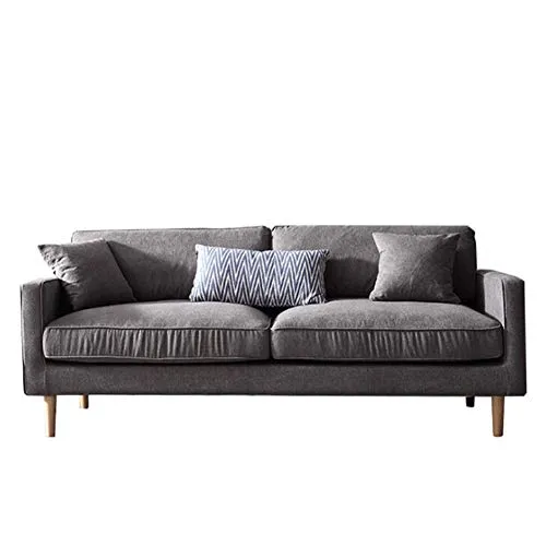 HONGSHENG Moderne Et Minimaliste vers Le Bas Tissu De Latex Canapé Double Siège Amovible Décontracté Et Facile À Déplacer,Sponge