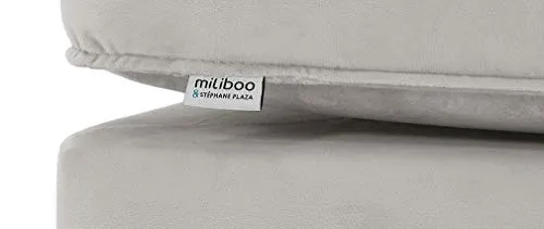 Méridienne en Velours Gris Clair Cozy - Miliboo & Stéphane Plaza