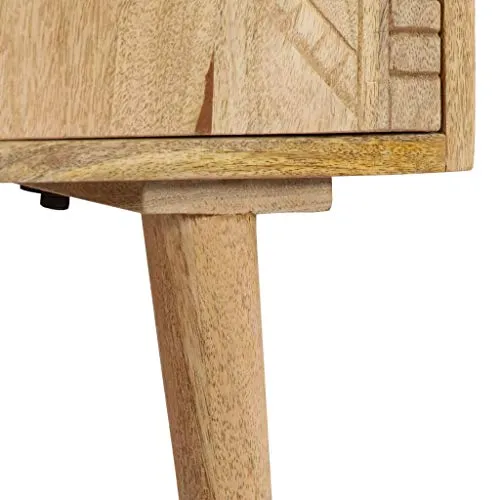 vidaXL Buffet Bois de Manguier Massif Commode Armoire Rangement Table Appoint