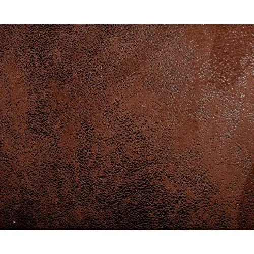 Déco en Ligne - Fauteuil Club Microfibre Marron Vintage