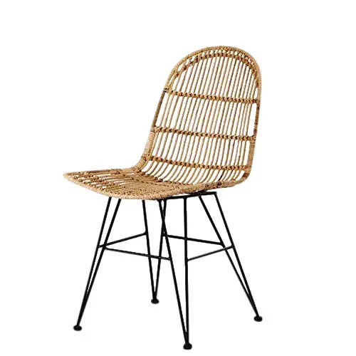 animal-design Vivi (60003) Chaise en Osier tressée Design Moderne Salle à Manger Cuisine Bistro Balcon Terrasse