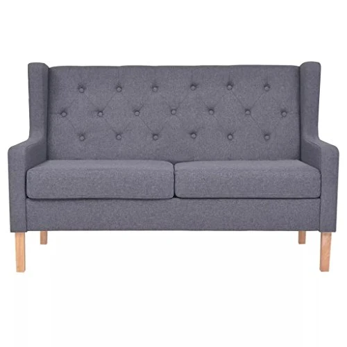 YiYueTrade Ensemble de canapés 2 pcs Tissu Gris