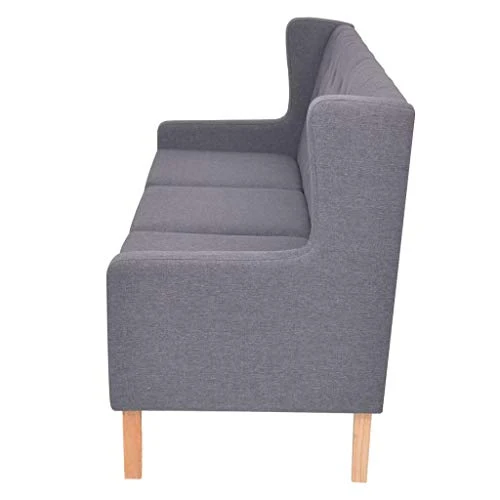 YiYueTrade Ensemble de canapés 2 pcs Tissu Gris
