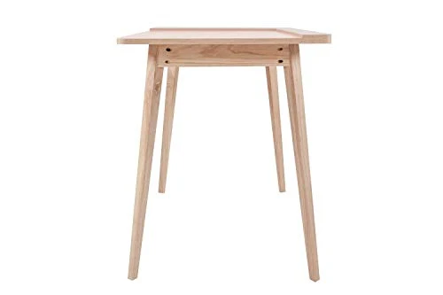 One Couture Bureau Bureau Table Console Skandi Rétro Table D'Appoint Frêne Rose