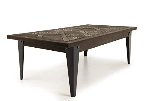 MACABANE DALIE Table, Sapin, Noir, 120X66X41