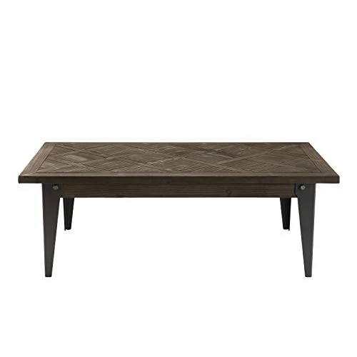 MACABANE DALIE Table, Sapin, Noir, 120X66X41