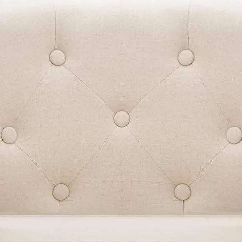 vidaXL Fauteuil avec Revêtement en Tissu Beige Salon Salle de Séjour Canapé