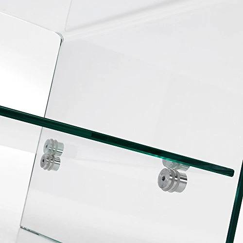 Kave Home - Table Basse Burano en Verre trempé et Transparent de Forme rectangulaire 110 x 55 cm