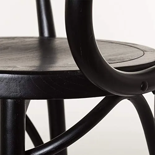 SKLUM Chaise Teno avec accoudoirs Noir - (Plus de Couleurs)