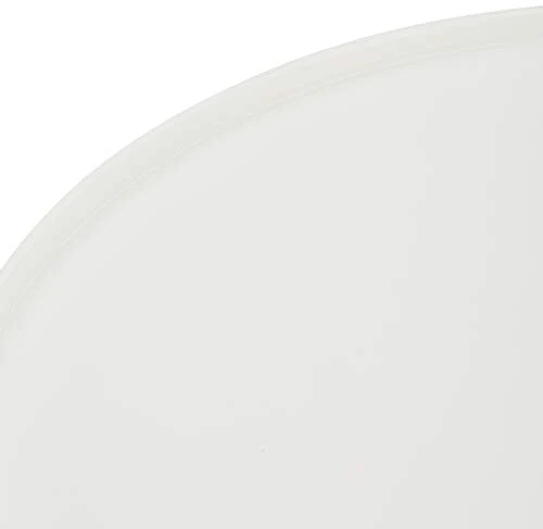 Furnhouse Moderne Scandinave Rétro Vintage Design Blanc Table à café Opus, Couleur Naturelle Hêtre Massif Pieds, 90x90x45
