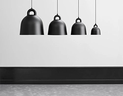 Norman Copenhagen 502092 Lampe suspendue, Aluminium, Noir, 37x35cm