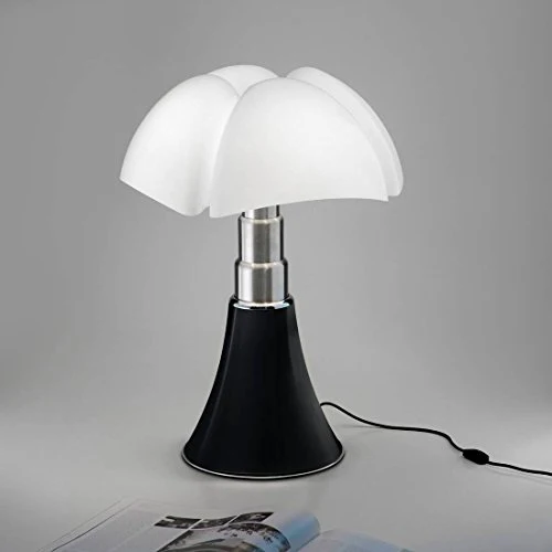 PIPISTRELLO MED - Lampe Noir LED pied télescopique H50-62cm - Lampe à poser Martinelli Luce designé par Gae Aulenti