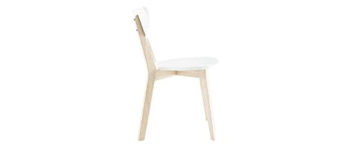 Miliboo Chaises Design Bois et Blanc (Lot de 2) Leena